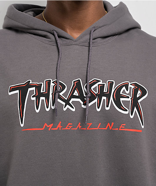 Thrasher Slash Grey Hoodie | Zumiez