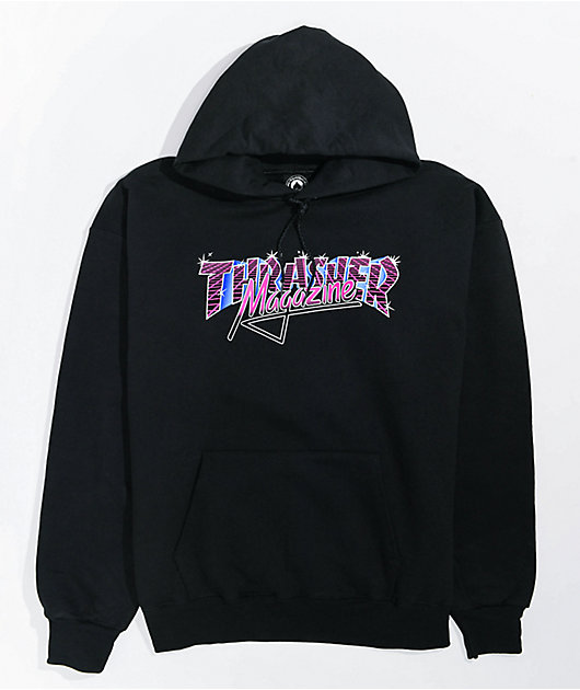Thrasher Vice Logo sudadera con capucha negra