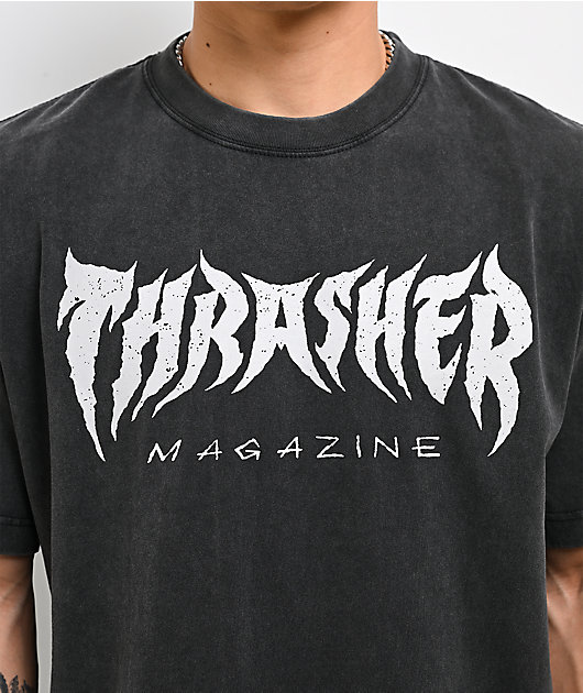 Thrasher Vintage Metal Black Wash T-Shirt