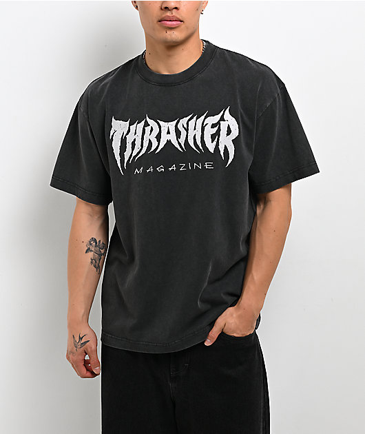 Thrasher Vintage Metal Black Wash T-Shirt