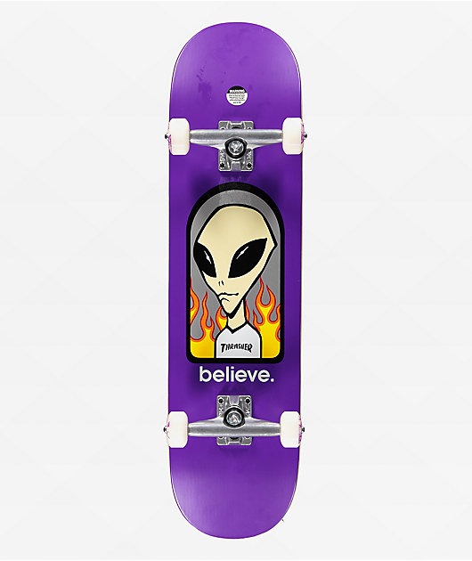 Thrasher x Alien Workshop Believe Skateboard Complete Zumiez