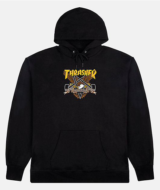 【激レア】ANTIHERO x THRASHER HOOD L【新品送料込】 Thrasher x Anti-Hero Eaglegram Black Hoodie | Zumiez