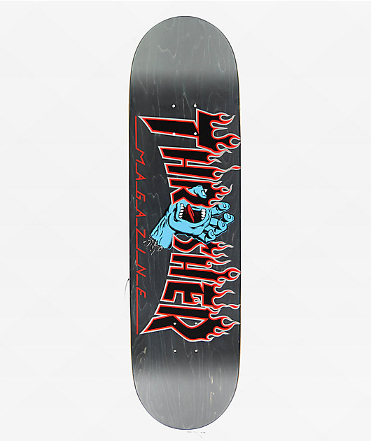 Thrasher x Santa Cruz Screaming Flame Skateboard Deck Zumiez