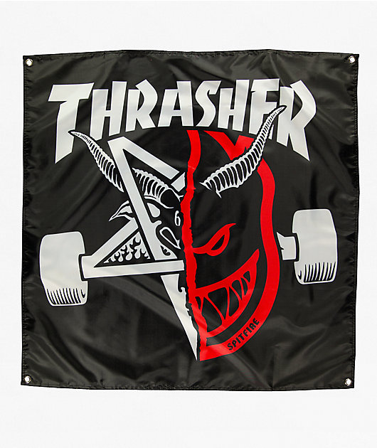 Thrasher x Spitfire Trash And Burn Banner | Zumiez