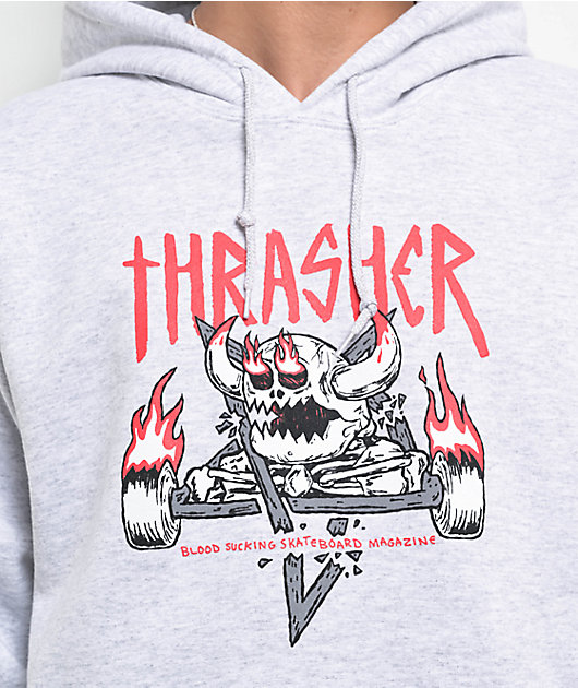 Thrasher Monster gram Hoodie Grey M Man