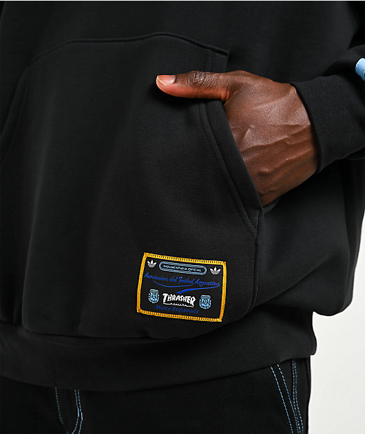 Thrasher x adidas x AFA Black Hoodie