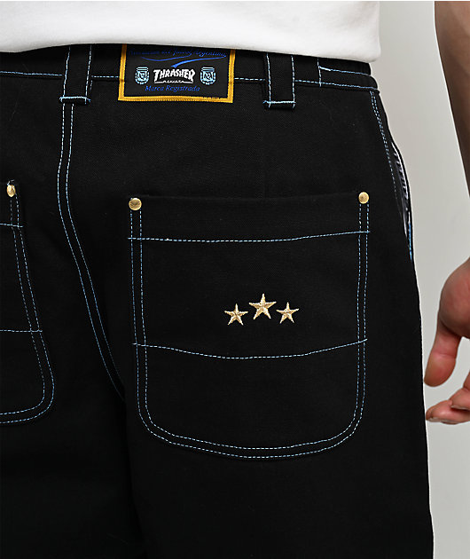 Thrasher x adidas x AFA Chino Black Canvas Jeans