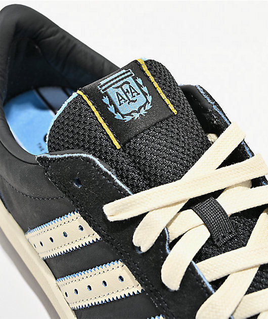 Thrasher x adidas x AFA Glenburn ADV Black & White Skate Shoes