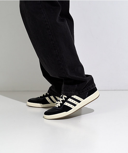 Thrasher x adidas x AFA Glenburn ADV Black & White Skate Shoes video