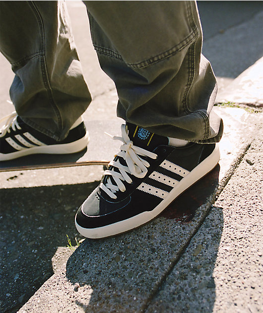 Thrasher x adidas x AFA Glenburn ADV Black & White Skate Shoes