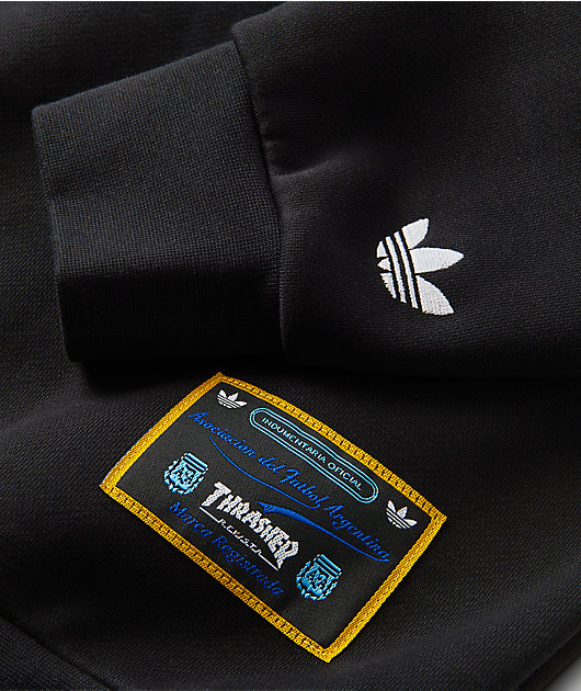 Thrasher x adidas x AFA Gonz Black Crewneck Sweatshirt
