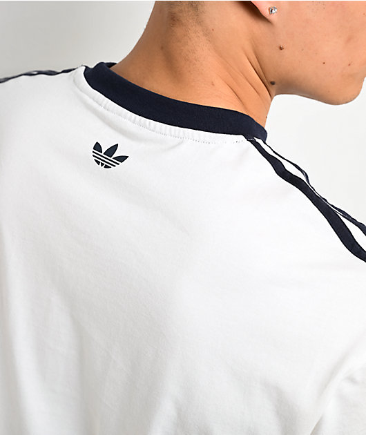 Thrasher x adidas x AFA Gonz White & Blue Ringer T-Shirt | Zumiez