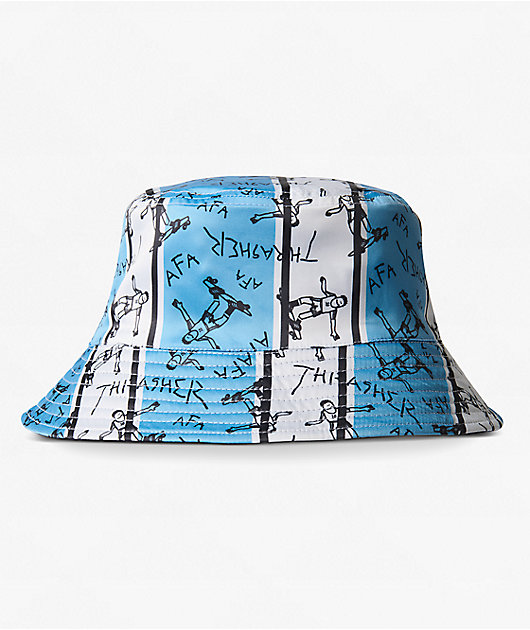  X THRASHER X AFA BUCKET　新品未使用 Thrasher x adidas x AFA Reversible Black & Blue Bucket Hat | Zumiez