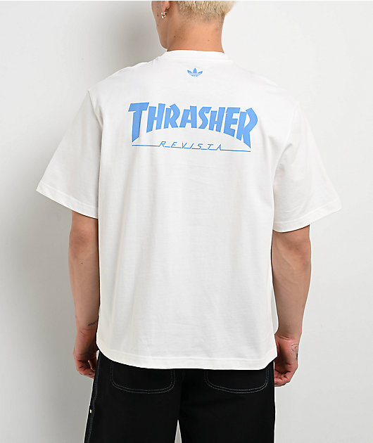 Thrasher x adidas x AFA White T-Shirt