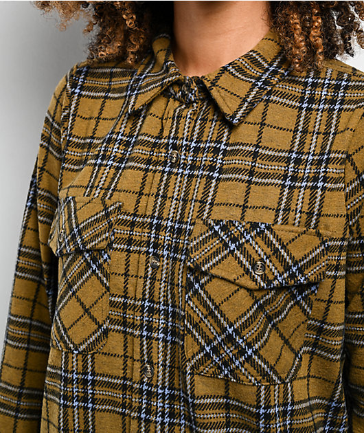 Thread & Supply Jasper Brown & Black Long Sleeve Flannel Shirt