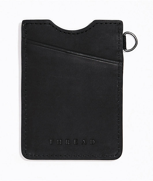 Thread Emmy Vertical Black Key Ring Wallet