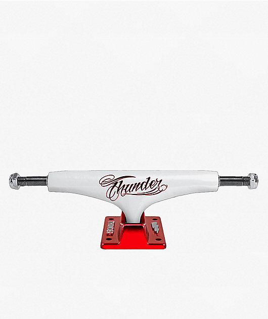 Thunder Team Flash Hollow Lights 147 White & Red Skateboard Truck