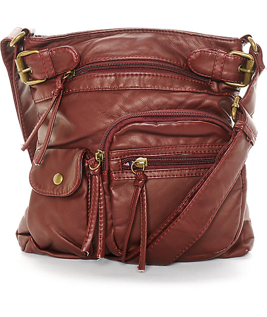 faux leather crossbody bag