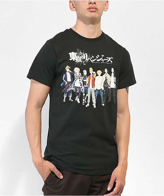 Tokyo Revengers Group camiseta negra