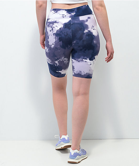 Tommy Hilfiger Watercolor Blue White Bike Shorts