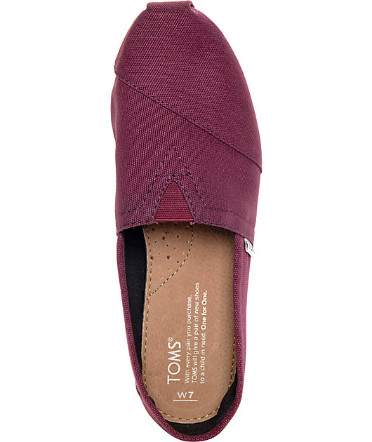 maroon toms womens