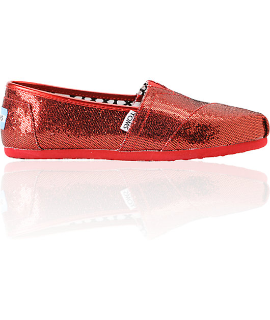 red glitter womens shoes
