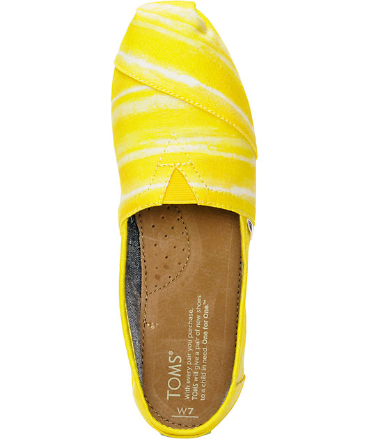 womens yellow toms