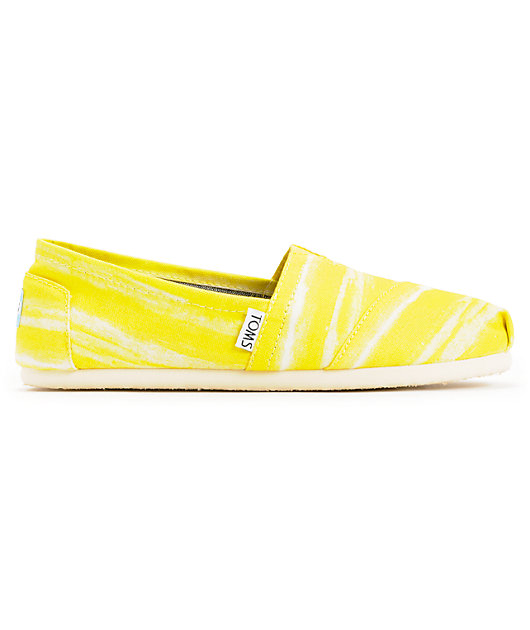 womens yellow toms