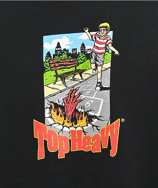 Top Heavy Hopscotch Black T-Shirt | Zumiez