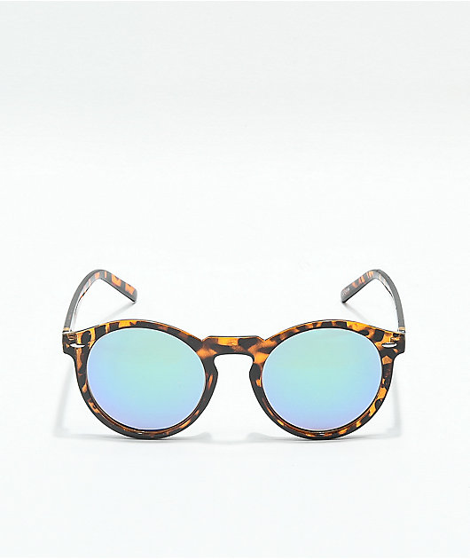 tortoise mirrored sunglasses