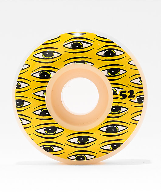 Toy Machine All Seeing 52mm 99a White Skateboard Wheels
