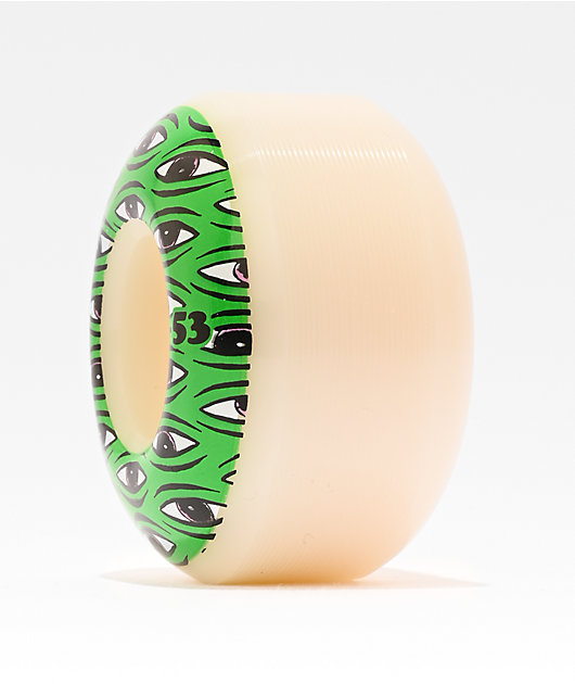 Toy Machine All Seeing 53mm 99a White Skateboard Wheels