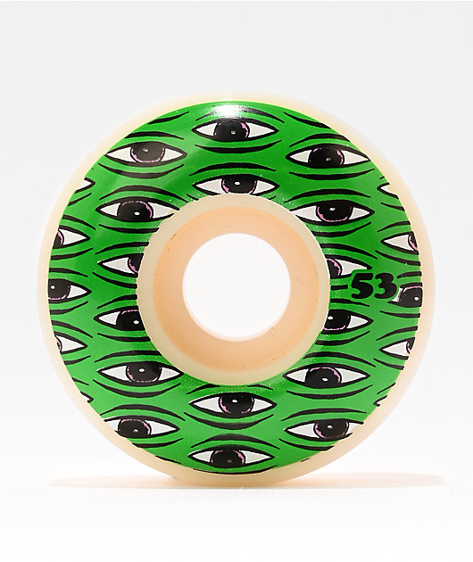 Toy Machine All Seeing 53mm 99a White Skateboard Wheels
