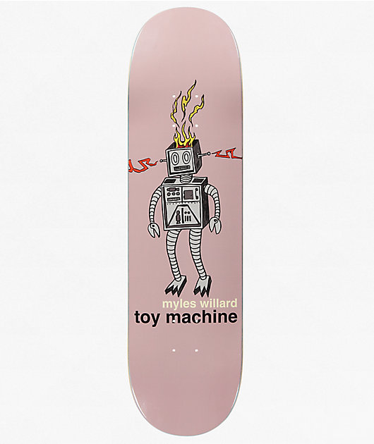 Toy Machine Willard Robot Fire 8.25" Skateboard Deck