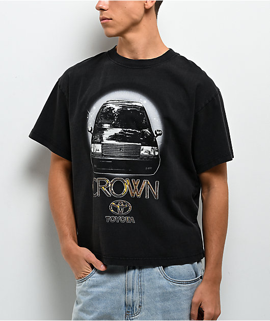 Toyota Royal Crown Black Wash Boxy T-Shirt | Zumiez