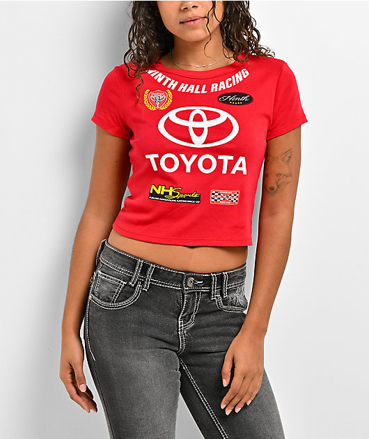 Toyota x Ninth Hall Adrenaline Red Crop T-Shirt