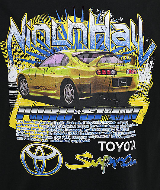 Toyota x Ninth Hall Pure Supra Black T-Shirt