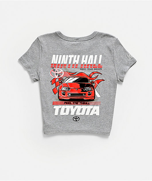 Toyota x Ninth Hall The Thrill Grey Crop T-Shirt