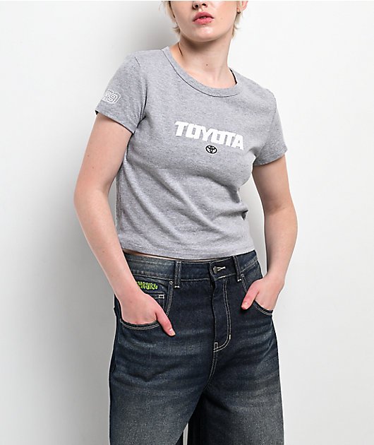 Toyota x Ninth Hall The Thrill Grey Crop T-Shirt