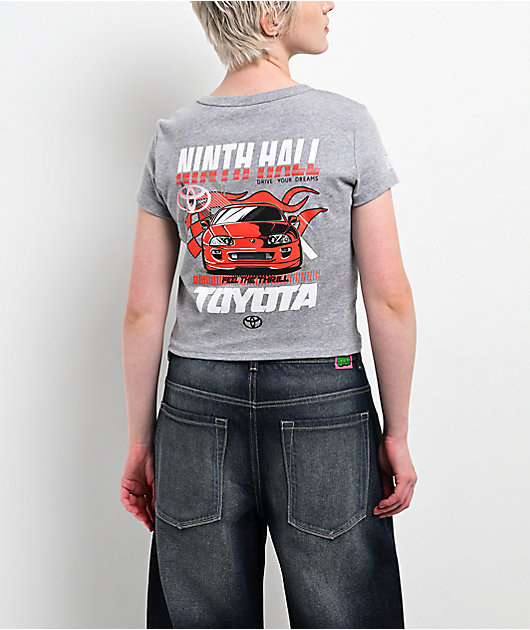 Toyota x Ninth Hall The Thrill Grey Crop T-Shirt