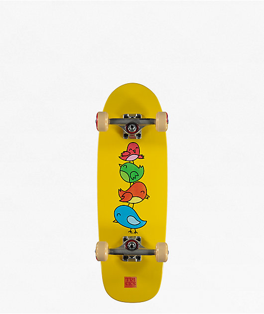 Tricks Kids Birds 8.25" Soft Top Skateboard Complete