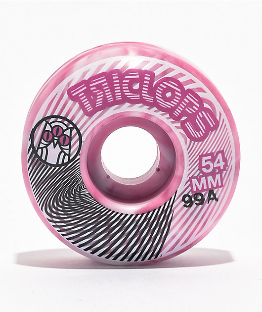 Triclops Stratus 54mm 95a Pink Marble Skateboard Wheels | Zumiez