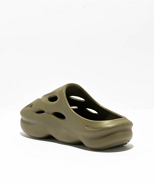 Trillium Opal Green Slide Sandals