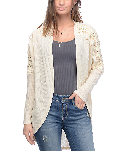 Cardigan color crema Clearance