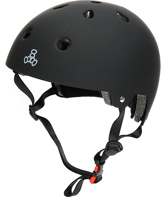 Triple Eight CPSC casco de skate de gaucho negro