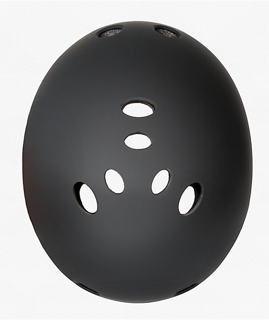 Triple Eight Dual Certified Black Rubber Skateboard Helmet | Zumiez