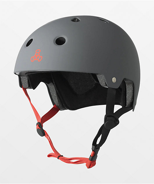 Triple Eight Dual Certified Matte Gunmetal Skateboard Helmet | Zumiez