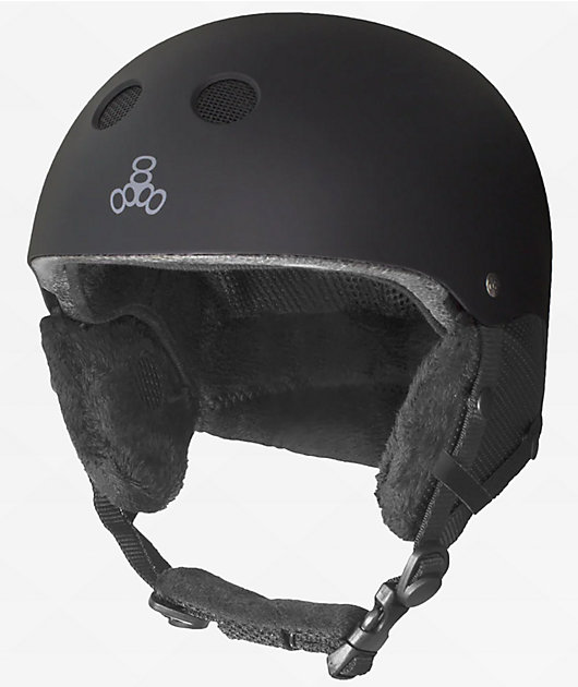 Triple Eight Halo Standard Black Snowboard Helmet | Zumiez