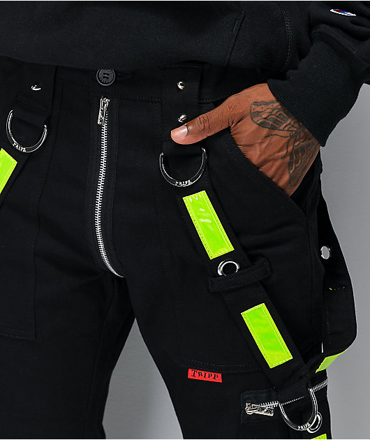 Tripp NYC Electric pantalones negros con tiras
