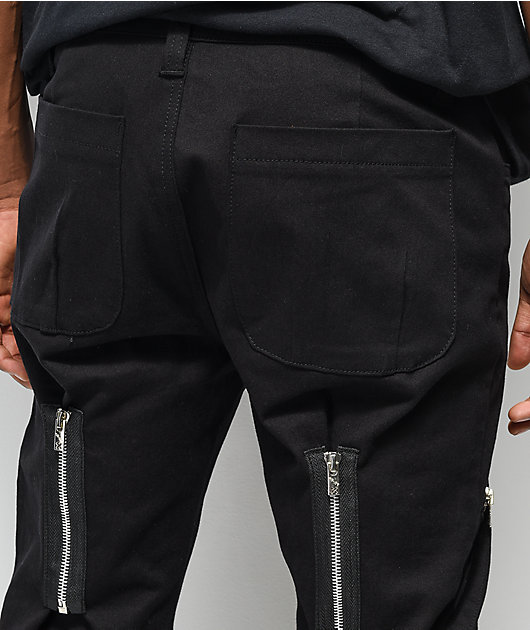 Tripp NYC pantalones negros ajustados con tirantes